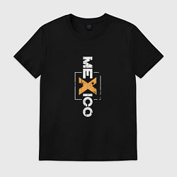 Футболка хлопковая мужская Mexico, цвет: черный