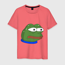 Футболка хлопковая мужская Pepe MonkaS, цвет: коралловый