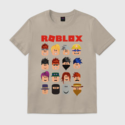 Футболка хлопковая мужская ROBLOX, цвет: миндальный