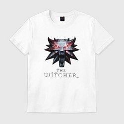 Футболка хлопковая мужская The Witcher, цвет: белый