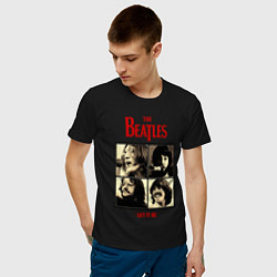 Футболка хлопковая мужская The Beatles LET IT BE, цвет: черный — фото 2