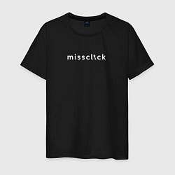 Футболка хлопковая мужская Missclick, цвет: черный