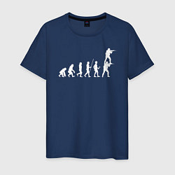 Футболка хлопковая мужская EVOLUTION, цвет: тёмно-синий