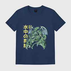 Футболка хлопковая мужская Japan Anime Cthulhu, цвет: тёмно-синий
