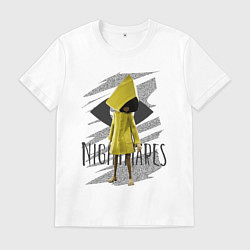 Футболка хлопковая мужская Little Nightmares, цвет: белый