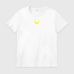 Футболка хлопковая мужская Sailor Moon, цвет: белый