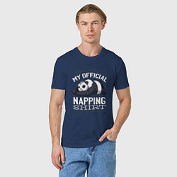 Футболка хлопковая мужская My Official Napping Shirt, цвет: тёмно-синий — фото 2