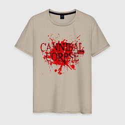 Футболка хлопковая мужская Cannibal Corpse, цвет: миндальный