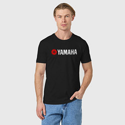 Футболка хлопковая мужская YAMAHA ЯМАХА, цвет: черный — фото 2