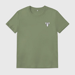 Футболка хлопковая мужская Triumph Мото Лого Z, цвет: авокадо