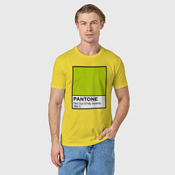 Футболка хлопковая мужская Shrek: Pantone Color, цвет: желтый — фото 2