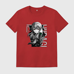 Футболка хлопковая мужская Шиноа Хираги Последний Серафи, цвет: красный