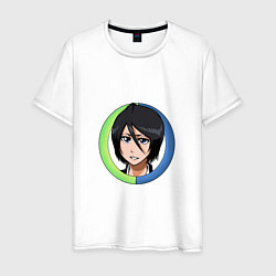 Футболка хлопковая мужская Rukia Kuchiki Bleach, цвет: белый