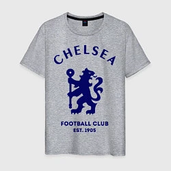 Футболка хлопковая мужская Chelsea Est. 1905, цвет: меланж