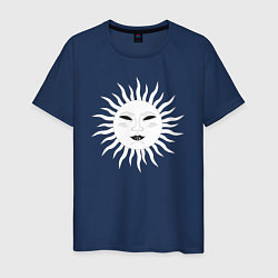 Футболка хлопковая мужская Солнце таро, цвет: тёмно-синий