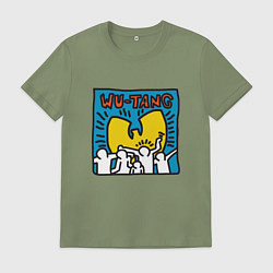 Футболка хлопковая мужская Wu-Tang People, цвет: авокадо