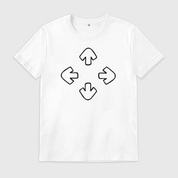 Футболка хлопковая мужская Friday Night Funkin, цвет: белый