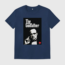 Футболка хлопковая мужская Вито Корлеоне, цвет: тёмно-синий