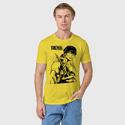 Футболка хлопковая мужская Ророноа Зоро One Piece, цвет: желтый — фото 2