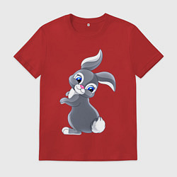 Мужская футболка Серый зайка