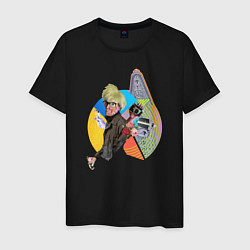 Футболка хлопковая мужская Энди Уорхол pop-art, цвет: черный