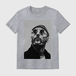 Футболка хлопковая мужская Leon, цвет: меланж