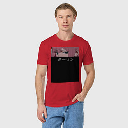 Футболка хлопковая мужская Фонк, цвет: красный — фото 2