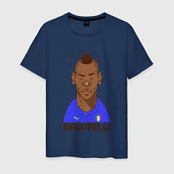 Футболка хлопковая мужская Balotelli, цвет: тёмно-синий