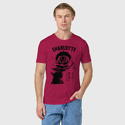 Футболка хлопковая мужская Шарлотта Катакури One Piece, цвет: маджента — фото 2