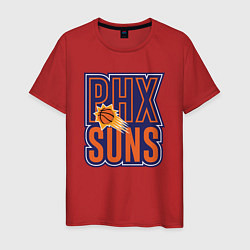 Футболка хлопковая мужская PHX Suns, цвет: красный