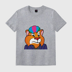 Футболка хлопковая мужская Clown, цвет: меланж