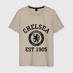 Футболка хлопковая мужская Chelsea 1905, цвет: миндальный