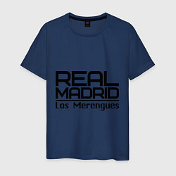 Футболка хлопковая мужская Real Madrid: Los Merengues, цвет: тёмно-синий