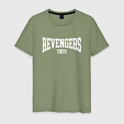 Футболка хлопковая мужская ВАЛЬХАЛЛА TOKYO REVENGERS, цвет: авокадо