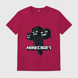Футболка хлопковая мужская Визер Иссушитель Майнкрафт, цвет: маджента