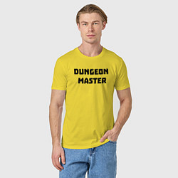 Футболка хлопковая мужская Dungeon Master, цвет: желтый — фото 2