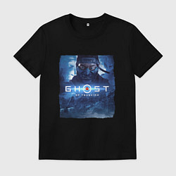 Футболка хлопковая мужская Постер Призрак Цусимы Z, цвет: черный