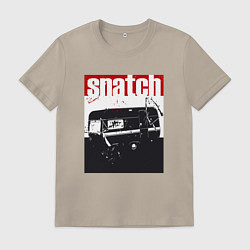 Футболка хлопковая мужская Большой куш Гай Ричи, цвет: миндальный