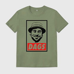 Футболка хлопковая мужская Snatch: Dags, цвет: авокадо