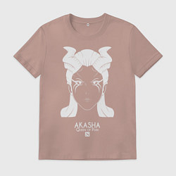 Футболка хлопковая мужская Акаша из Доты 2, цвет: пыльно-розовый