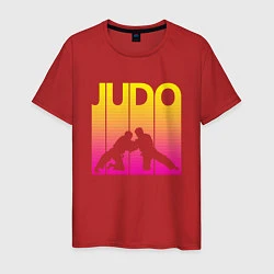 Футболка хлопковая мужская Judo Sport, цвет: красный