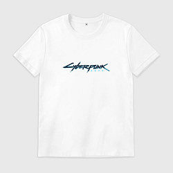 Футболка хлопковая мужская Cyberpunk 2077, цвет: белый