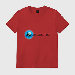 Футболка хлопковая мужская Virgin Galactic logo, цвет: красный