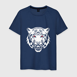Футболка хлопковая мужская Eye Tiger, цвет: тёмно-синий
