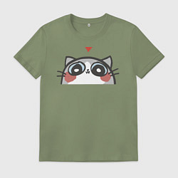 Футболка хлопковая мужская Котя влюбился, цвет: авокадо