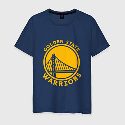 Футболка хлопковая мужская Golden state Warriors NBA, цвет: тёмно-синий