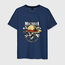 Футболка хлопковая мужская MUGIWARA ONE PIECE ВАН ПИС, цвет: тёмно-синий