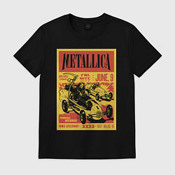 Футболка хлопковая мужская Metallica - Iowa speedway playbill, цвет: черный