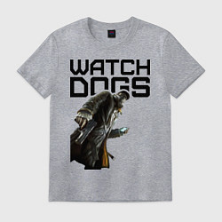 Футболка хлопковая мужская Watch Dogs, цвет: меланж
