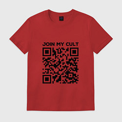 Футболка хлопковая мужская Join My Cult, цвет: красный